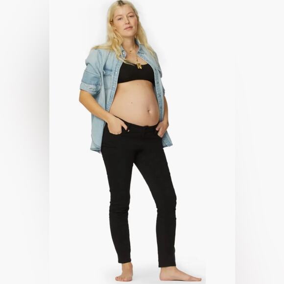 Hatch Under the Bump Slim Skinny Maternity Stretch Side Panel Jeans - Size 29 - Picture 1 of 15